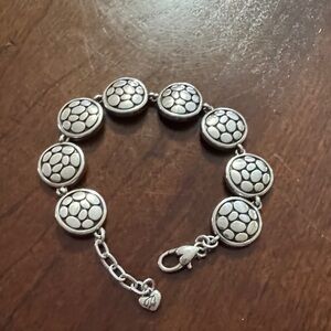 EUC Brighton Silver Bracelet with Black Accents